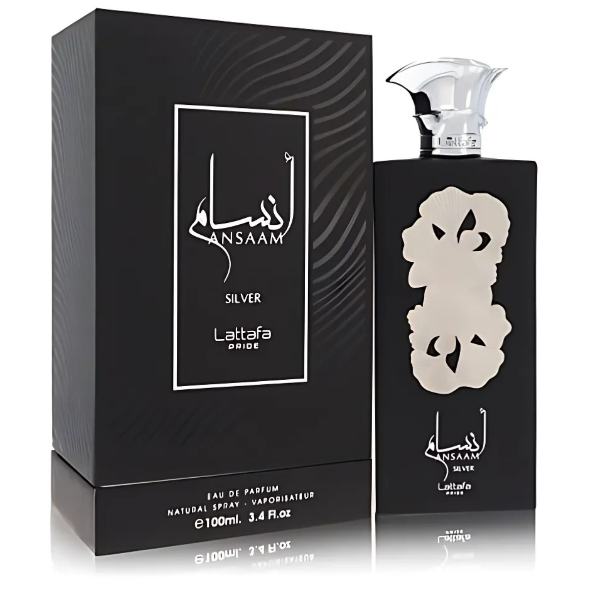 Ansaam Silver Eau de Parfum by Lattafa – 100ml